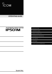 Icom IP501M Operating Guide