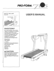 ProForm E-190 Uk Manual