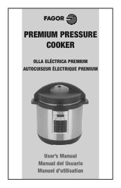 Fagor Premium Pressure Cooker 8-quart User Manual