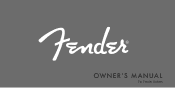 Fender Jimi Hendrix Stratocaster Fender Electric Guitar Owner s Manual