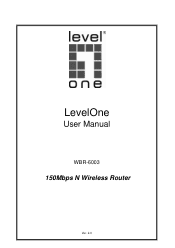 LevelOne WBR-6003 Manual