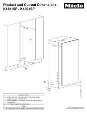 Miele K 1811 SF SF Refrigerator (30 inch)
