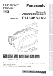 Panasonic PVL650D Vhs Movie Camera