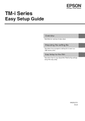 Epson TM-T20II-i TM-i Series Easy Setup Guide for TM-i firmware ver.4.0