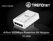 TRENDnet TPL-405E Quick Installation Guide