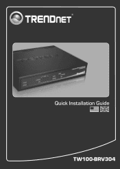 TRENDnet TW100-BRV304 Quick Installation Guide