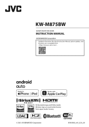 JVC KW-M875BW Instruction Manual