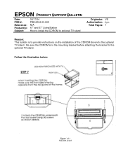 Epson Livingstation LS47P1 Product Support Bulletin(s)