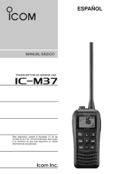 Icom IC-M37 Basic Manual spanish