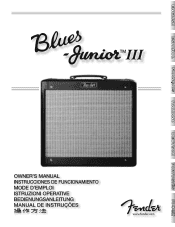 Fender Blues Junior III Blues Junior™ LTD Owner s Manual