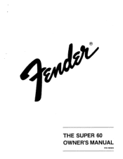 Fender Super 60 Owner Manual