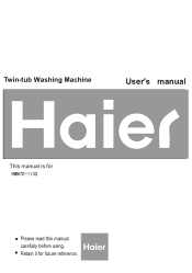Haier HWM70-113S User Manual