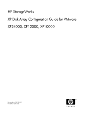 HP XP20000 HP StorageWorks XP Disk Array Configuration Guide for VMware XP24000, XP12000, XP10000, v01 (A5951-96101, June 2007)