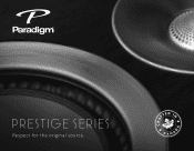 Paradigm Prestige 95F Brochure