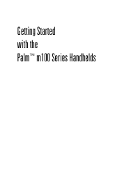 Palm M105 Getting Started Guide