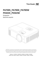 ViewSonic PS502X User Guide Espanol