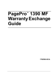 Konica Minolta pagepro 1390MF pagepro 1390MF Warranty Exchange Guide