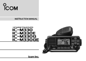 Icom IC-M330G Instruction Manual english