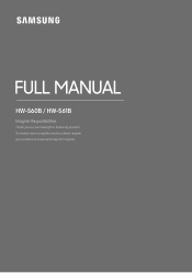Samsung HW-S60B / HW-S61B User Manual