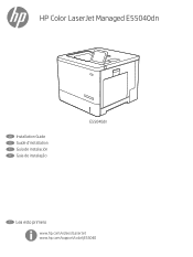 HP Color LaserJet Managed E55040 Installation Guide