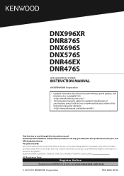 Kenwood DNR876S Instruction Manual