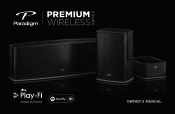 Paradigm PW 600 Premium Wireless Series Manual