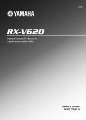 Yamaha RX-V620 Owner's Manual