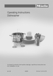 Miele G 4925 SCU CLST Product Manual