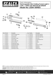 Sealey LED01B Parts Diagram