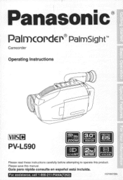Panasonic PVL590D PVL590 User Guide