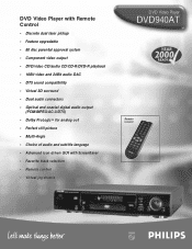 Philips DVD940AT99 Leaflet