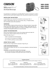Carson MM-280O User Manual