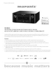 Marantz M-CR612 Product Information Sheet