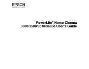 Epson PowerLite Home Cinema 3500 User Manual