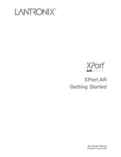 Lantronix XPort AR XPort AR - Getting Started Guide