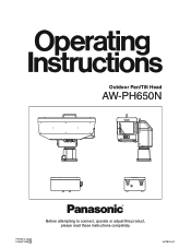 Panasonic AWPH650 AWPH650 User Guide