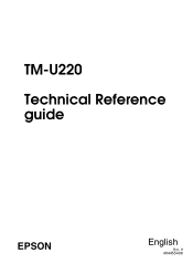 Epson TM-U220 TM-U220 Technical Reference Guide
