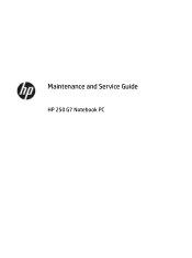 HP 258 Maintenance and Service Guide