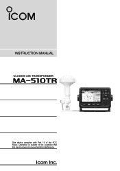 Icom MA-510TR Instruction Manual