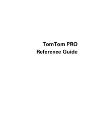 TomTom PRO 8000 Reference Guide
