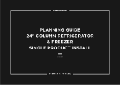 Fisher and Paykel RS2484FRJK1 Planning Guide Integrated Columns