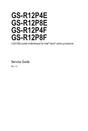 Gigabyte GS-R12P8E Manual