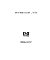 HP Server tc2120 Error Prevention Guide