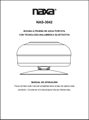 Naxa NAS-3042 NAS-3042 manual Español