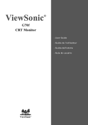 ViewSonic G70M User Manual