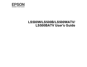 Epson LS500B Users Guide