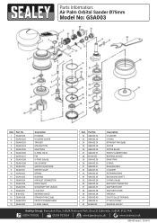 Sealey GSA003 Parts Diagram