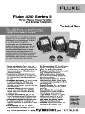 Fluke 435-II/BASIC Datasheet