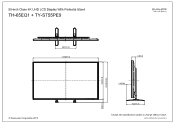 Panasonic TH-65EQ1 LCD Display with Pedestal CAD