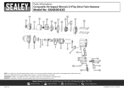 Sealey GSA6004 Parts Diagram